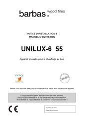 barbas UNILUX-6 55 Notice D'installation & Manuel D'entretien