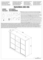 Forma Ideale NAVARA 245 OG UP 01072 Instructions D'assemblage