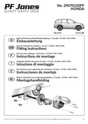 PF Jones 29070520PF Instructions De Montage