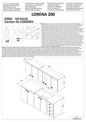 Forma Ideale LORENA 200 UP 01152 Instructions D'assemblage