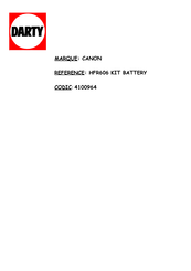 Canon LEGRIA HF R606 Mode D'emploi