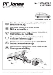 PF Jones 29370500PF Instructions De Montage