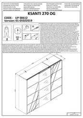 Dedeman KSANTI 270 OG UP 00612 Instructions D'assemblage