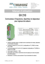 Motrona GV 210 Manuel D'utilisation