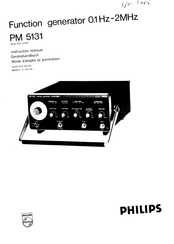 Philips PM 5131 Mode D'emploi Et D'entretien