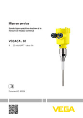 Vega VEGACAL 62 Mise En Service