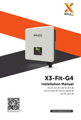 SolaX Power X3-Fit-6.0-W Manuel D'installation