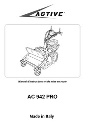 Active AC 942 PRO Manuel D'instructions Et De Mise En Route