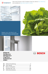 Bosch KIR81AF30 Notice D'utilisation