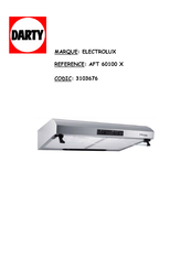 Electrolux AFT 60200 Notice D'utilisation