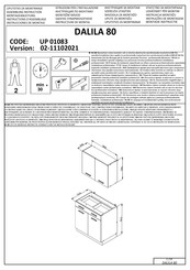 Forma Ideale DALILA 80 UP 01083 Instructions D'assemblage