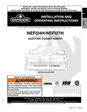 Napoleon NEFI27H Instructions D'installation Et D'opération