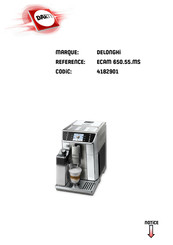 DeLonghi ECAM 650.55.MS Mode D'emploi