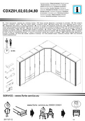 Forte CDXZ03 Notice De Montage