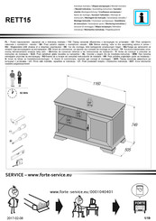 Forte RETT15 Notice De Montage