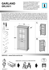 Forte GARLAND GRLV611 Notice De Montage