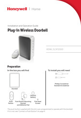 Honeywell RDWL313P2000 Guide D'installation Et D'utilisation