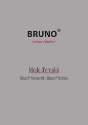 Bruno TECHNO Mode D'emploi