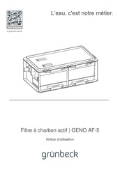 Grunbeck GENO AF-5 Notice D'utilisation