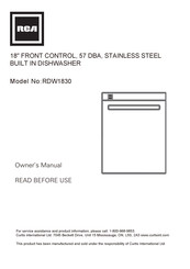 RCA RDW1830 Manuel D'utilisation