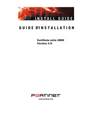 Fortinet FortiGate 5001FA2 Guide D'installation