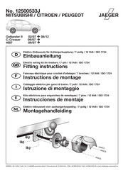 Jaeger 12500533J Instructions De Montage