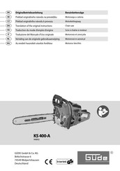 Güde 94892 Traduction Du Mode D'emploi D'origine