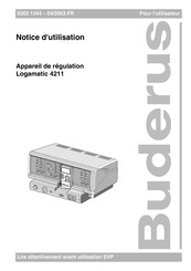 Buderus Logamatic 4211 Notice D'utilisation