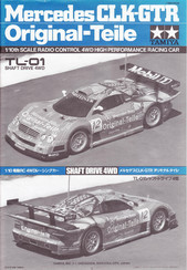 Tamiya Mercedes CLK-GTR 58244 Mode D'emploi