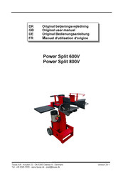 Texas A/S Power Split 600V Manuel D'utilisation D'origine