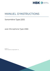 HBK 2255 Manuel D'instructions