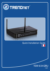 TRENDnet TEW-634GRU Guide D'installation Rapide