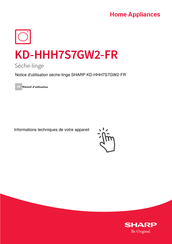 Sharp KD-HHH7S7GW2-FR Notice D'utilisation