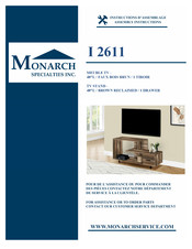 Monarch Specialties I 2611 Instructions D'assemblage