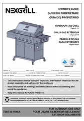 Nexgrill 730-1046A Guide Du Propriétaire