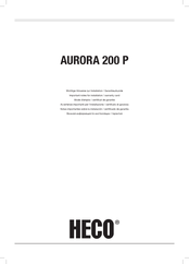 Heco AURORA 200 P Mode D'emploi