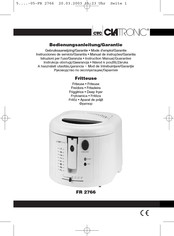 Clatronic FR 2766 Mode D'emploi & Garantie