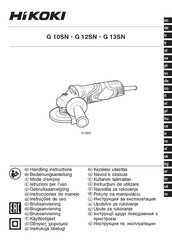 HIKOKI G 10SN Mode D'emploi