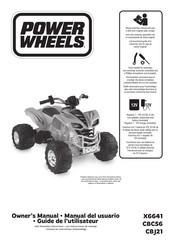 Mattel PowerWheels CBJ21 Guide De L'utilisateur