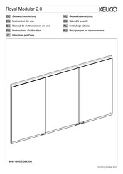 KEUCO Royal Modular 2.0 800310DDEG000 Serie Instructions D'utilisation