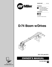 Miller D-74 Boom w/Drives Manuel D'utilisation