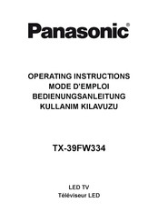 Panasonic TX-39FW334 Mode D'emploi