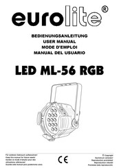 EuroLite LED ML-56 RGB Mode D'emploi