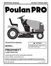 Poulan Pro PB22H46YT Manuel De L'opérateur
