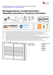 Rauch 62012.5030 Instructions De Montage