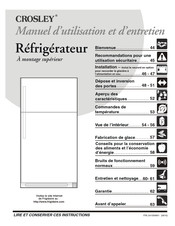 Crosley CRTE183AWM Manuel D'utilisation Et D'entretien