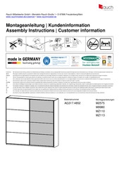 Rauch AG317.4852 Instructions De Montage