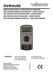 Velleman DVM400 Serie Notice D'emploi