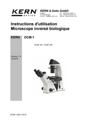 KERN Optics OCM 165 Instructions D'utilisation