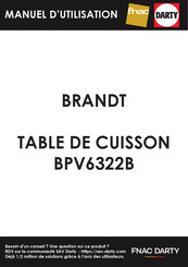 Brandt BPV6322B Manuel D'instructions